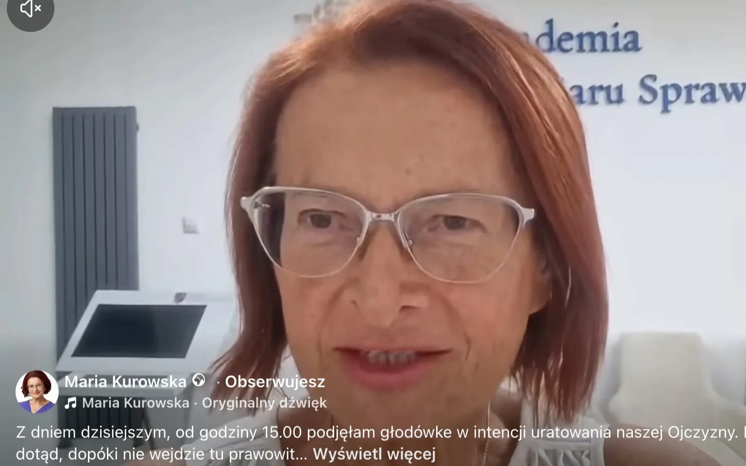 Maria Kurowska zaczyna głodówkę
